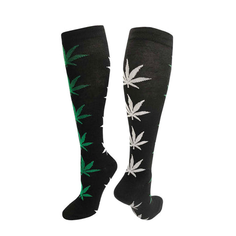 Leaf Knee High Socks