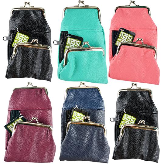 Leather Cig Pouch with Coin Purse
