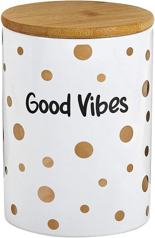 Good Vibes Ceramic Jar