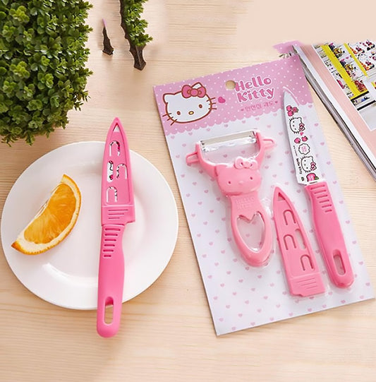 Cute Cat Kitchen Knife Set
