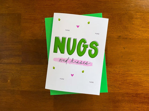 Nugs and Kisses Greeting Card