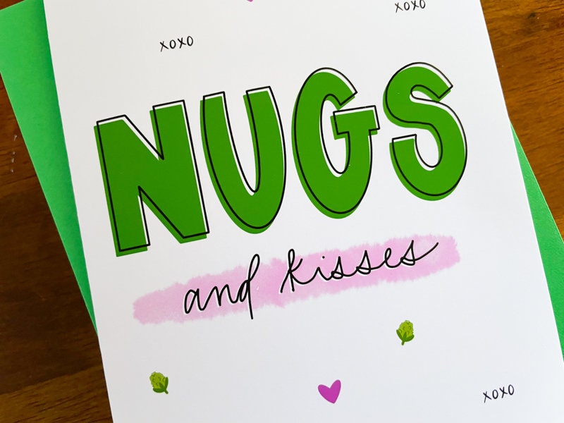 Nugs and Kisses Greeting Card