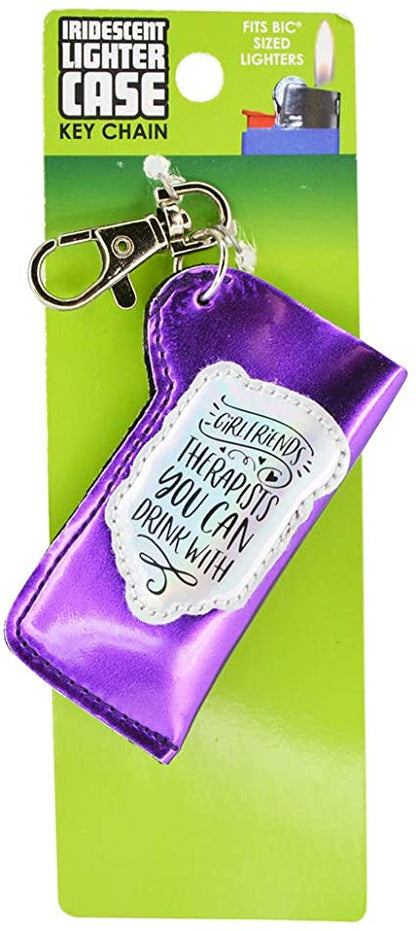Iridescent Lighter Case Keychain
