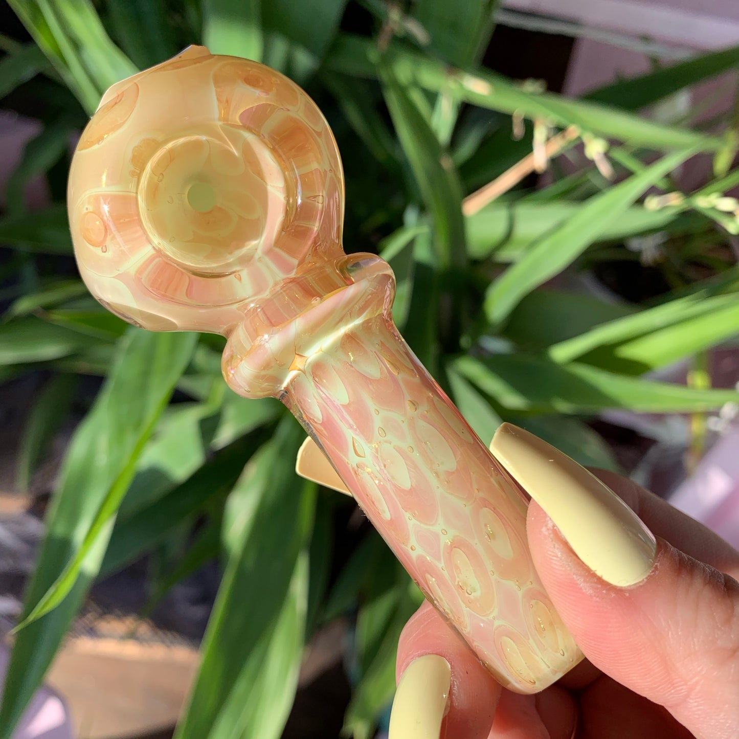 Sherbet Fumed Glass Pipe