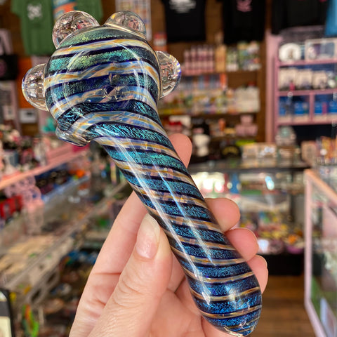 Large Dichro Swirl Glass Pipe