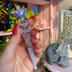 Glitter Filled Sexy Figure Glass Tool