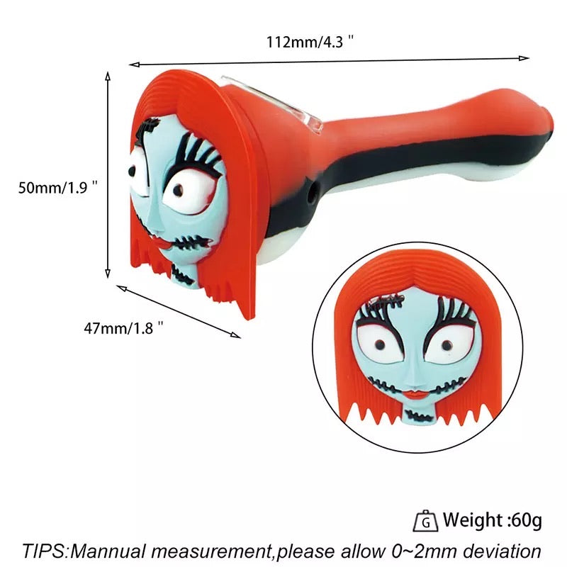 Zombie Girl Silicone Pipe