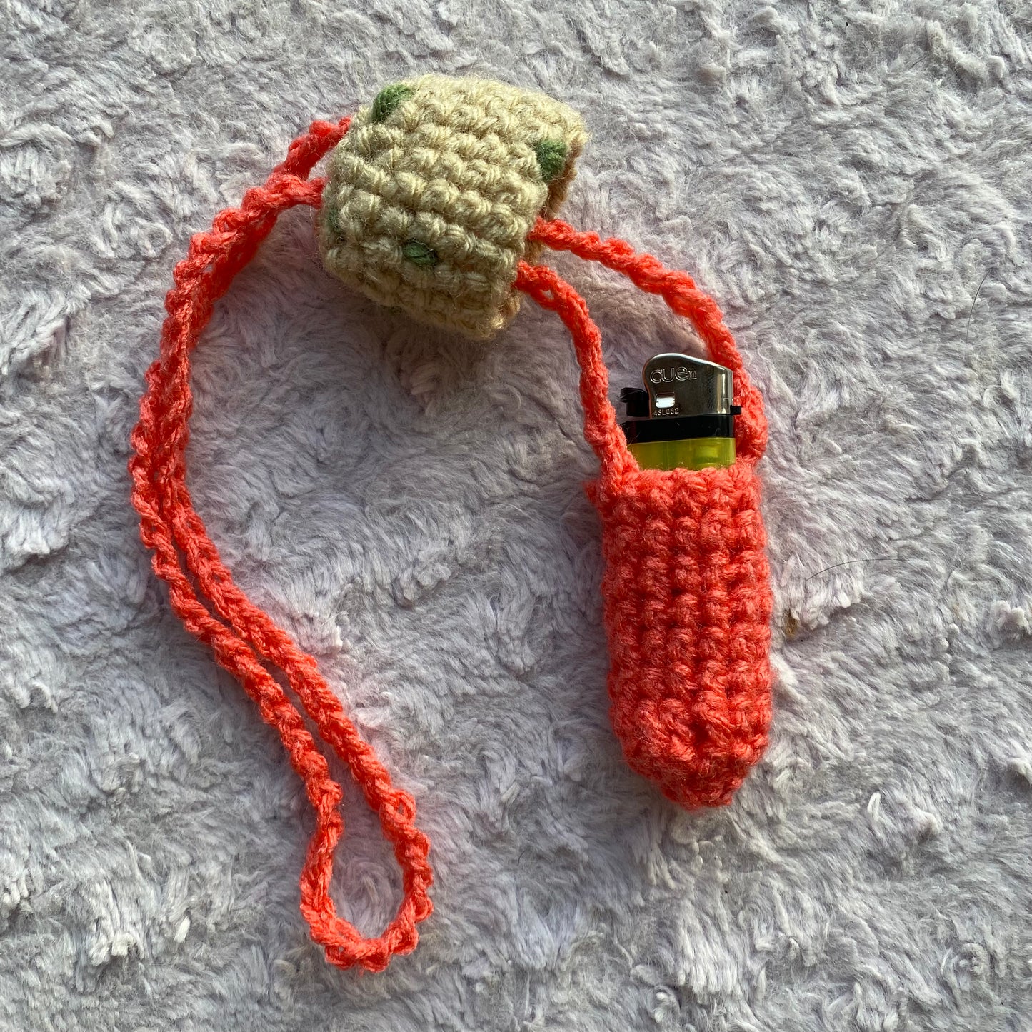Crochet Mushroom Necklace