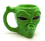 Green Alien Mug Pipe