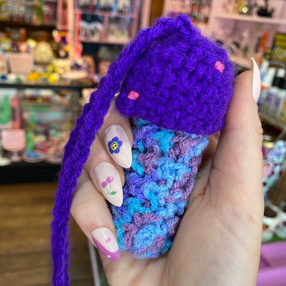 Crochet Mushroom Necklace