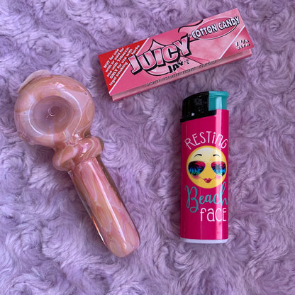 Sherbet Fumed Glass Pipe