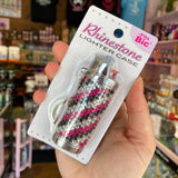 Rhinestone Lighter Case Keychain