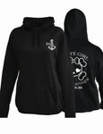 Pirate Girl Hoodie - Black and Green