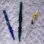 Cute Glass Honey Straw - Large