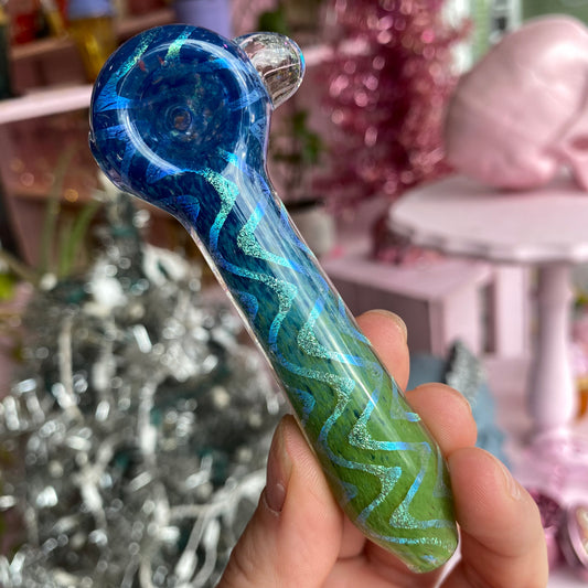Twisted Image Dichro Glass Pipe