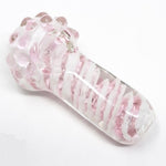 Pink Snowball Glass Pipe