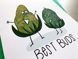 Best Buds Friendship Greeting Card