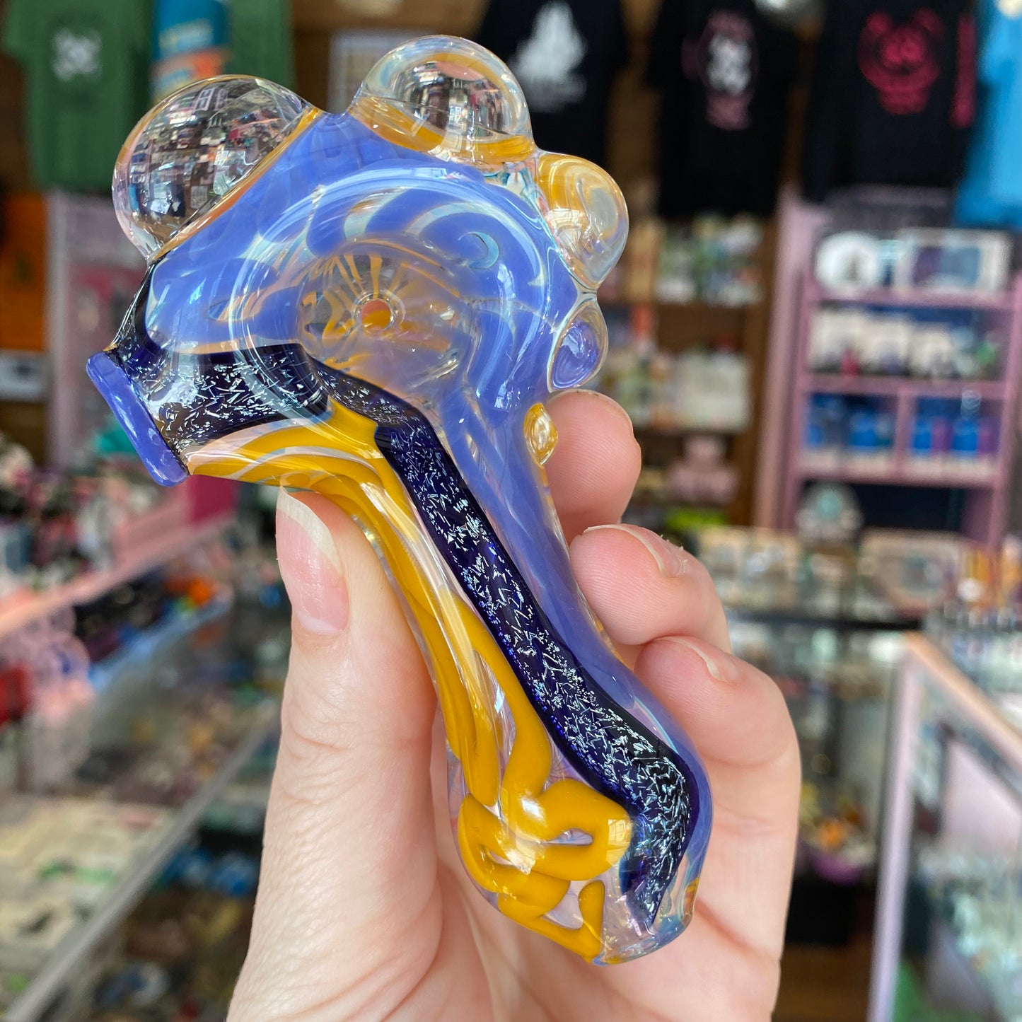Color Swirl Dichro Glass Pipe