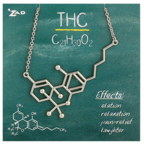 Caffeine Molecule Necklace - Silver – Out of My Head Designs