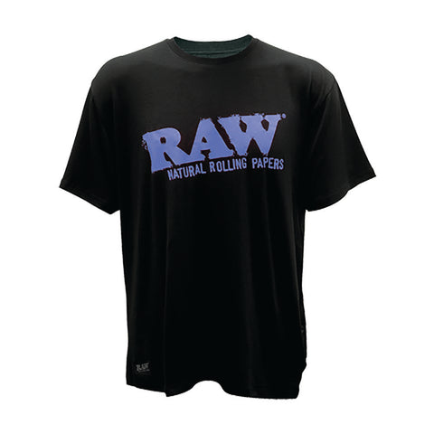 Black and Purple Raw T-shirt