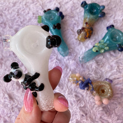 Critter Glass Pipe with Frit