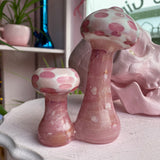 Pink Mushroom Bubbler