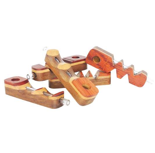 Wood and Glass Hybrid Pipe