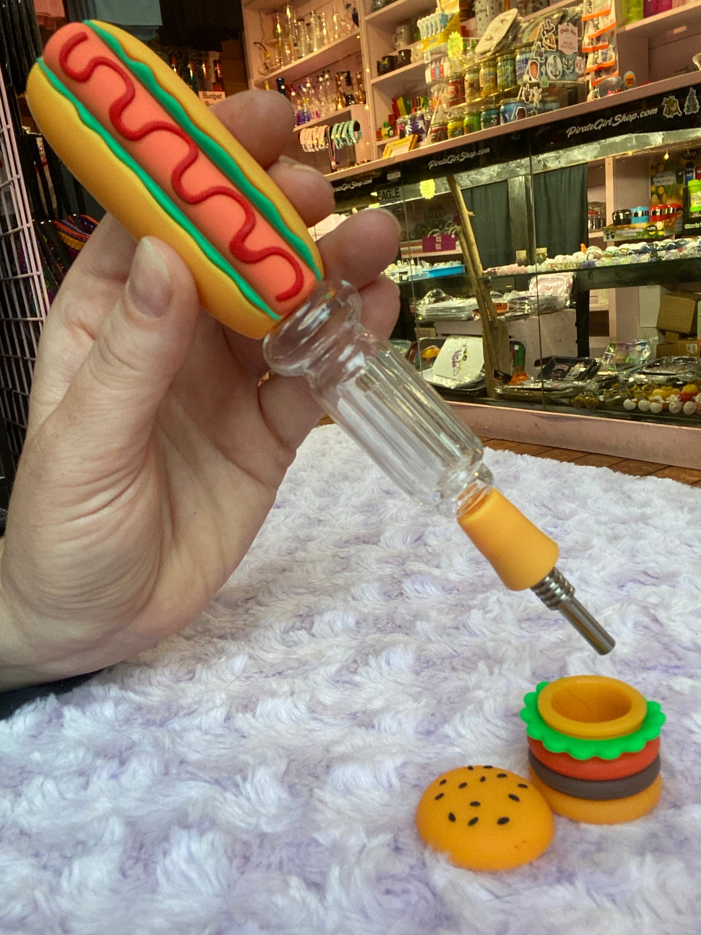 Hot Dog Honey Straw
