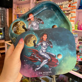 Space Girl Rolling Tray and Lid