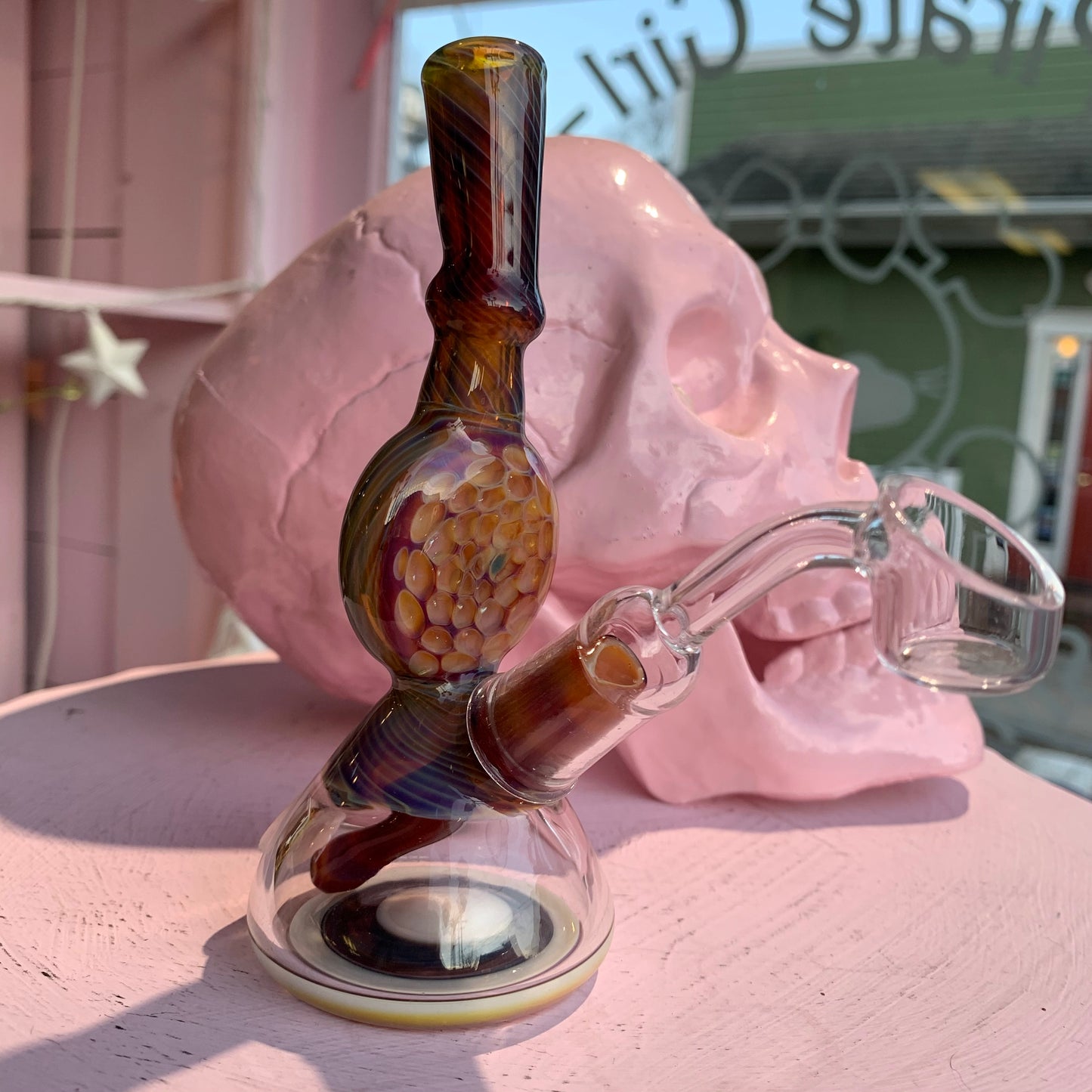 Heady Honeycomb Glass Rig