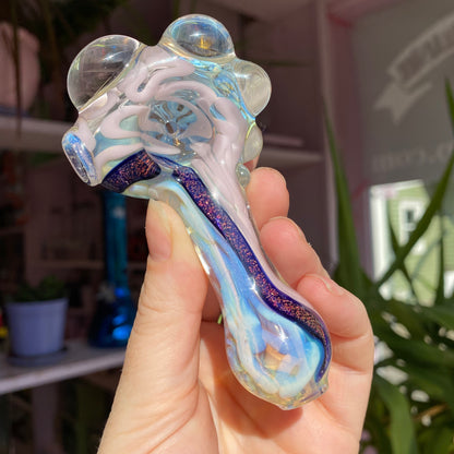 Color Swirl Dichro Glass Pipe