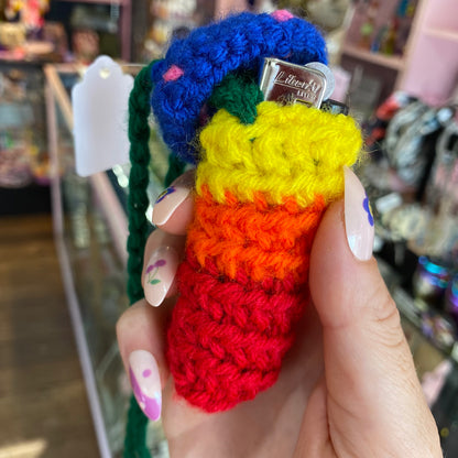 Crochet Mushroom Necklace