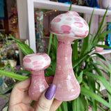 Pink Mushroom Bubbler