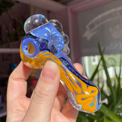 Color Swirl Dichro Glass Pipe