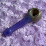 Pastel and Gold Frit Glass Pipe