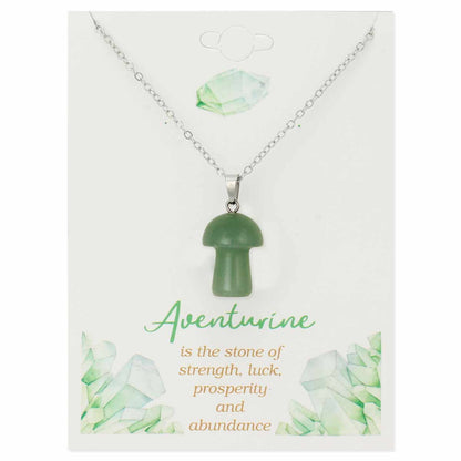 Stone Mushroom Necklace