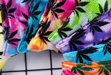 Tie Dye Leaf Socks