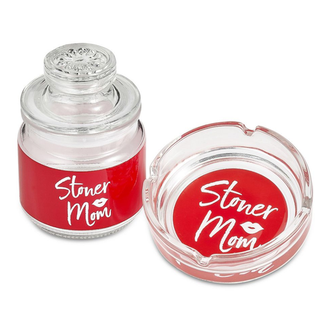 Stoner Mom Ashtray and Jar Set