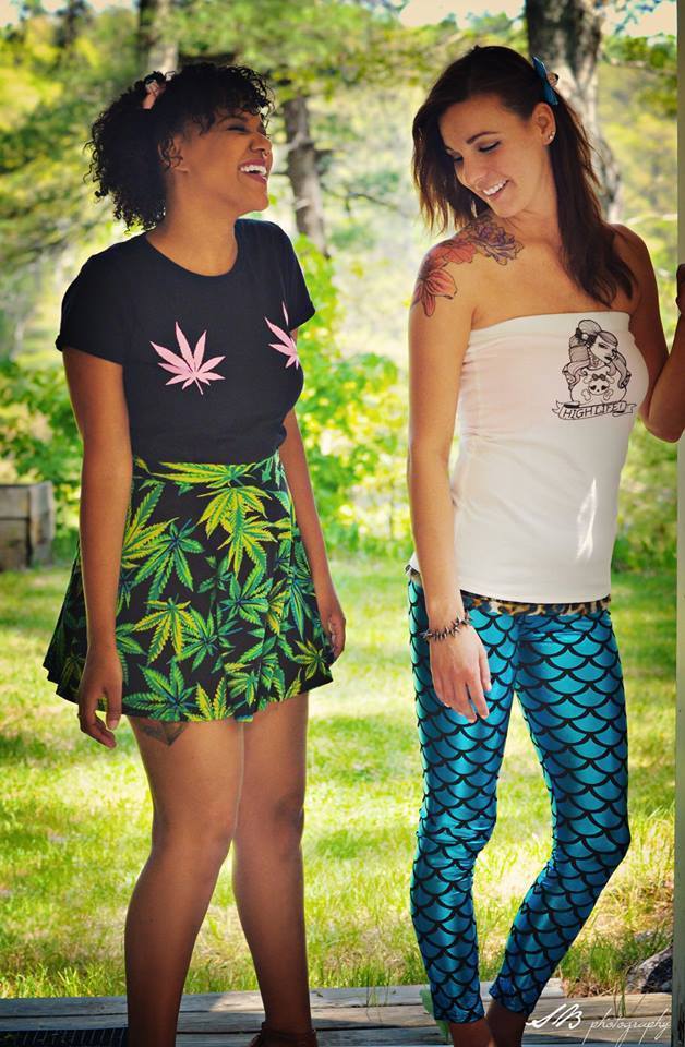 Leafy Skater Skirt