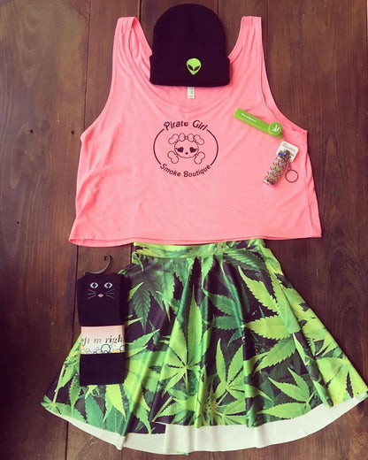 Leafy Skater Skirt