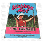Western Hoe Tin Sign
